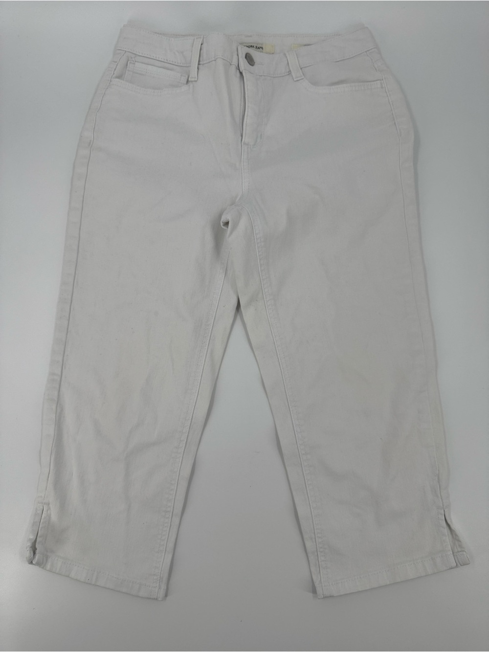 Jones New York White Cropped Jeans Size 4